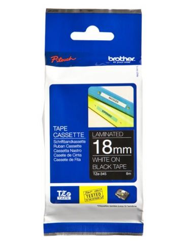 Brother TZe-345 benzi pentru etichete Alb pe negru Brother - 1 - Tik.ro