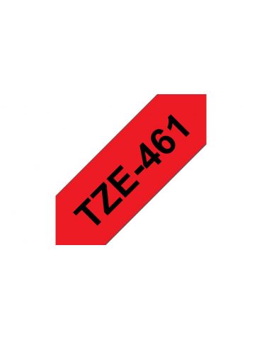 Brother TZe-461 benzi pentru etichete Negru pe rosu Brother - 2