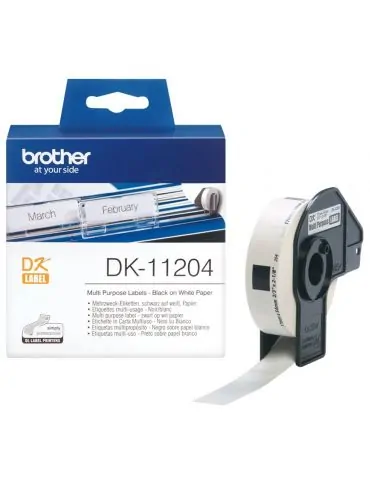 Ribbon - Banda termica Brother DK11204  54mm Brother - 1 - Tik.ro