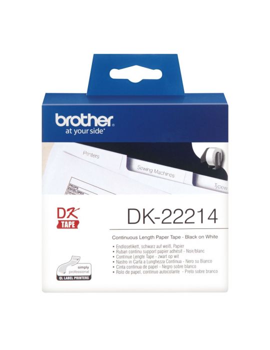 Brother DK-22214 benzi pentru etichete Negru pe alb Brother - 2