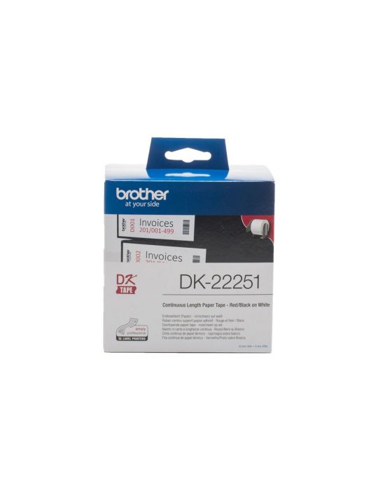 Brother DK-22251 benzi pentru etichete Negru și roșu pe alb Brother - 1