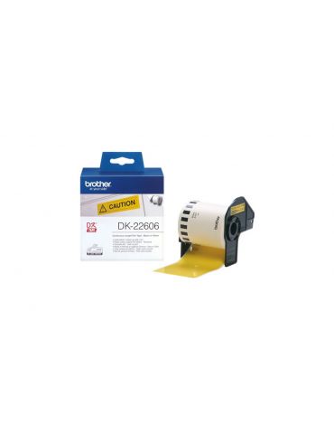 Brother DK-22606 benzi pentru etichete Negru pe galben Brother - 2