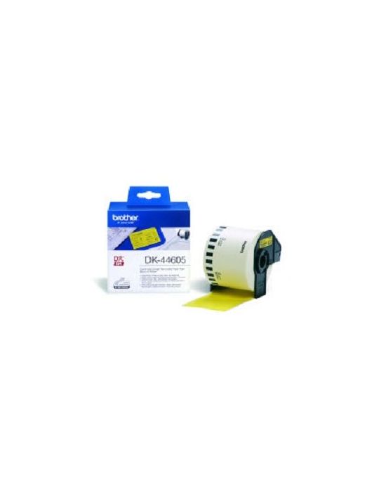 Brother DK-44605 Continuous Removable Yellow Paper Tape (62mm) Galben Brother - 1