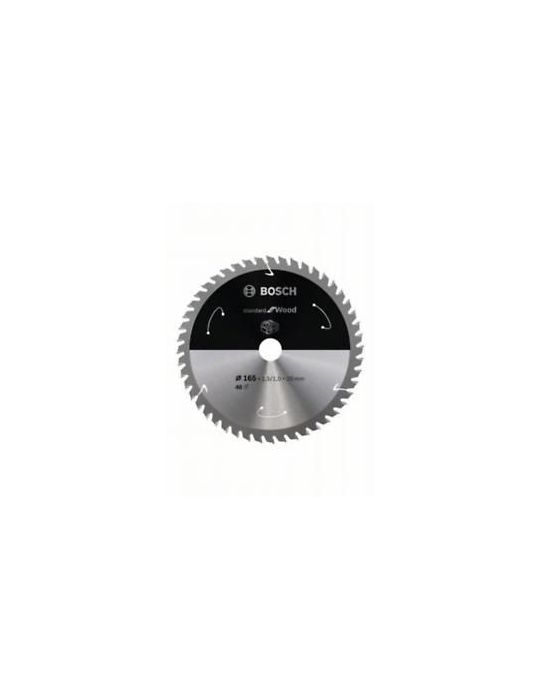 Bosch Disc Standard for Wood 165x20x48T special pentru circulare cu acumulator Bosch - 1