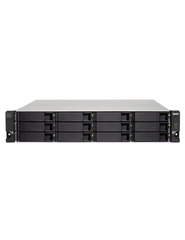 QNAP TL-R1200C-RP carcasă disc memorie Cutie protecție HDD/SSD Negru, Gri 2.5/3.5" Qnap - 2