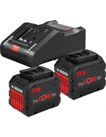 Bosch ProCore 18V + GAL18V-160C + GCY 42 Set 2 acumulatori Li-Ion 18V 12Ah + Incarcator Power Boost de 16Ah + Modul de conectare - Tik.ro