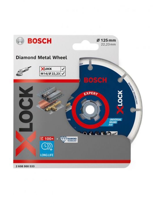 Bosch Disc diamantat Metal Wheel 125 mm cu X-LOCK Bosch - 1