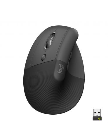 Logitech Lift mouse-uri Mâna stângă RF Wireless + Bluetooth 4000 DPI Logitech - 1 - Tik.ro