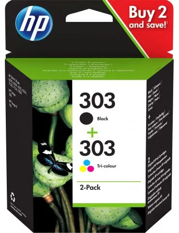 Cartuse Cerneala Pack  HP 303 Black + Tri-color Hp - 1 - Tik.ro
