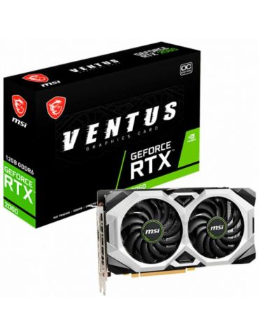 Placa video MSI nVidia GeForce RTX 2060 Ventus OC 12GB  GDDR6  192 bit Msi - 1