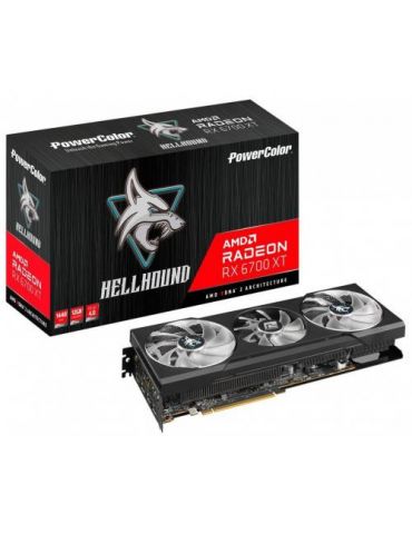 Placa video PowerColor AMD Radeon RX 6700 XT Hellbound 12GB  GDDR6  192bit Power color - 2 - Tik.ro
