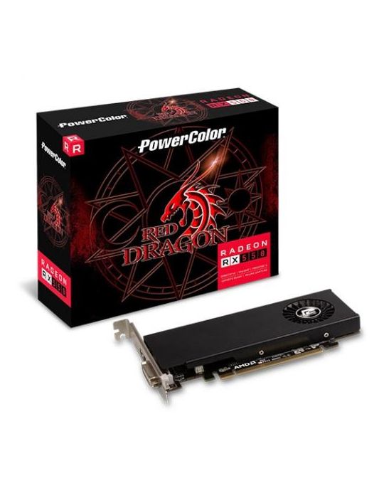 Placa video PowerColor AMD Radeon RX 550 Red Dragon 4GB  GDDR5  128bit  Low Profile Power color - 2