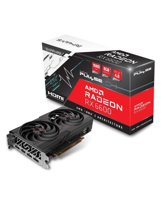 Placa video  Sapphire AMD Radeon RX 6600 Pulse 8GB GDDR6 128 bit Sapphire - 2