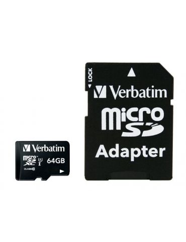 Verbatim Premium 64 Giga Bites MicroSDXC Clasa 10 Verbatim - 1 - Tik.ro