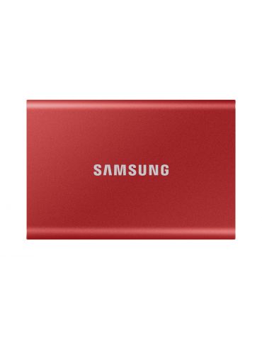 SSD Portabil Samsung T7, 2TB, USB-C 3.2, Rosu Samsung - 1 - Tik.ro