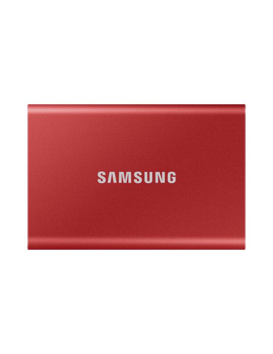 SSD Portabil Samsung T7, 2TB, USB-C 3.2, Rosu Samsung - 1