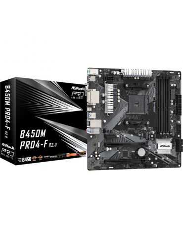 Placa de baza Asrock B450M PRO4-F R2.0 Asrock - 1