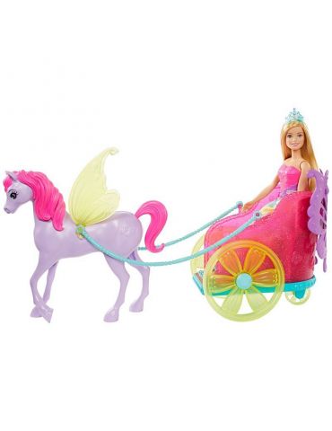 Barbie Dreamtopia Princess with Fantasy Horse & Chariot Barbie - 4
