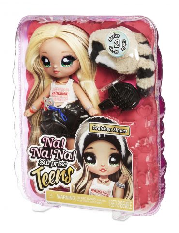 Na! Na! Na! Surprise Teens Doll - Gretchen Stripes (Raccoon) MGA Entertainment - 8