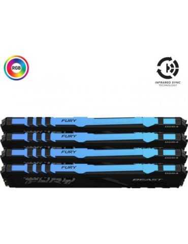 Memorie  RAM  Kingston FURY Beast RGB 32GB  DDR4  3200mhz Kingston - 2