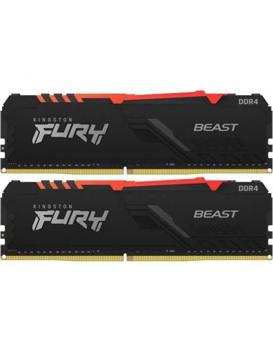Memorie RAM Kingston FURY Beast RGB  64GB  DDR4 2666mhz Kingston - 3
