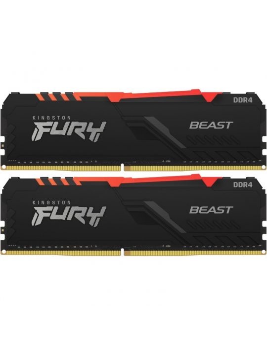 Memorie RAM  Kingston HyperX FURY Beast RGB 16GB  DDR4 3600mhz Kingston - 3