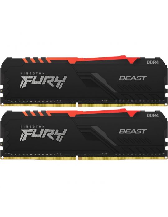 Memorie RAM  Kingston Fury RGB 16GB  DDR4 3200mhz Kingston - 2