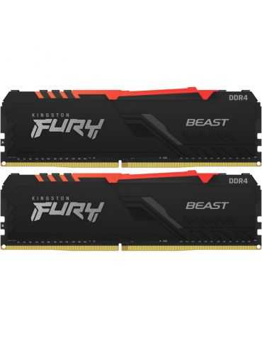 Memorie RAM Kingston FURY Beast RGB 16GB DDR4 3000mhz Kingston - 3