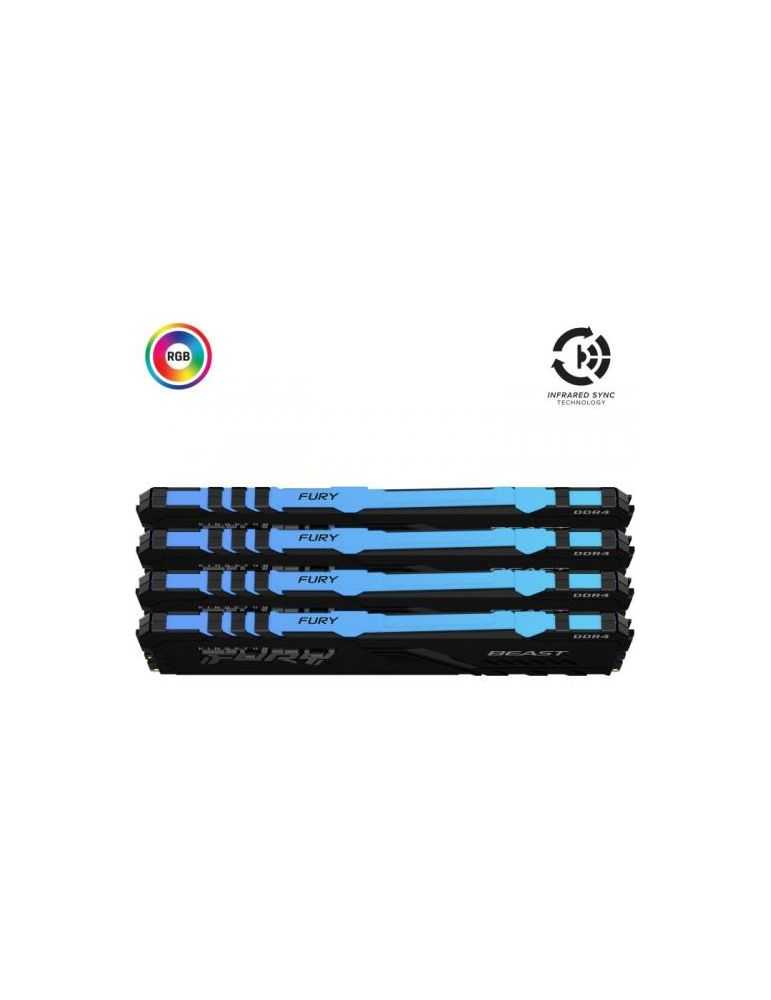 Memorie RAM Kingston FURY Beast RGB 128GB DDR4 3200mhz