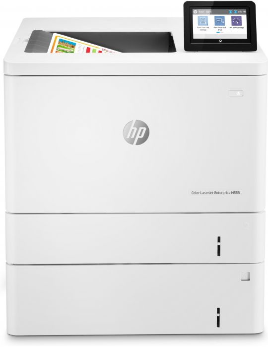 Imprimanta laser HP Color LaserJet Enterprise M555X  Format A4 Retea Duplex Hp - 1