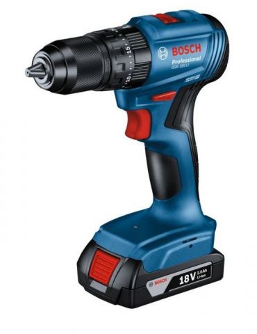 Bosch GSB 185-LI Masina de gaurit cu percutie 50Nm + 1 acumulator Li-Ion 18V 2Ah + incarcator + valiza profesionala Bosch - 1