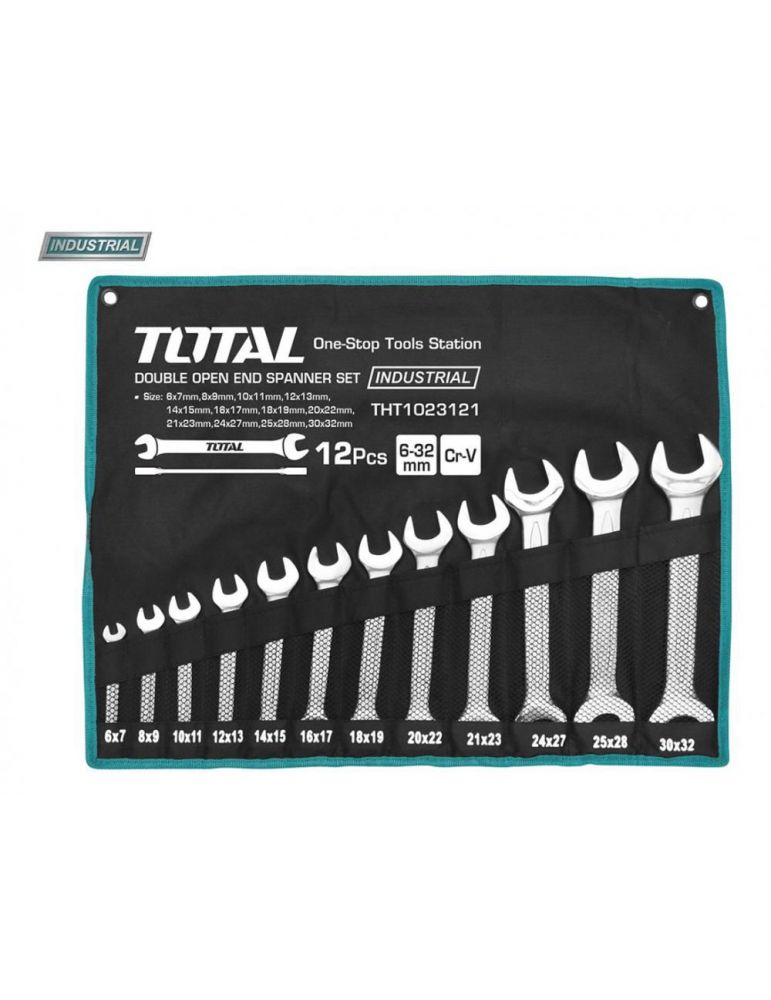 Total - set 12 chei fixe - 6-32mm (industrial)