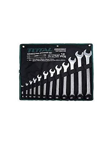 Total - set 12 chei combinate fixe/inelare - 6-32mm (industrial) Total - 1