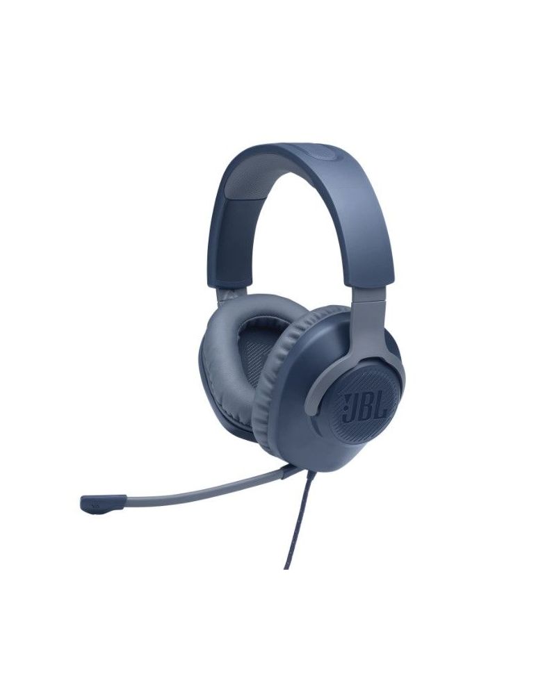 Casti gaming jbl quantum 100 multiplatforma 3.5mm microfon albastru