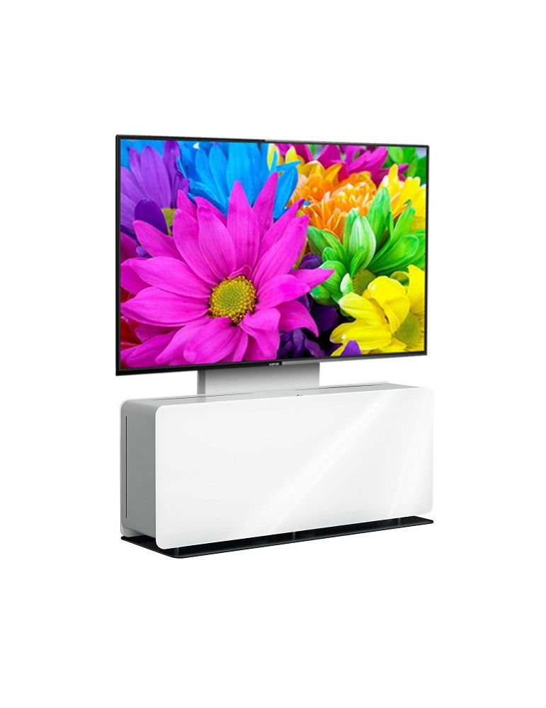 Mobilier videoconferinta single cu stand vogel's pvf4112 alb max.90