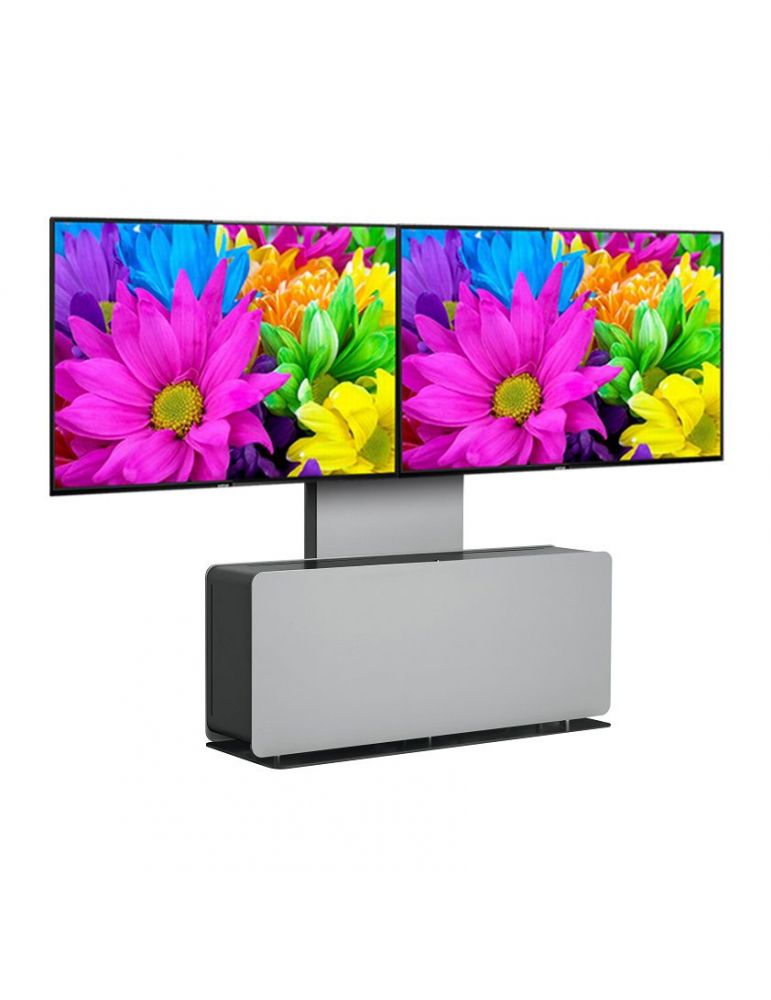 Mobilier videoconferinta double cu stand vogel's pvf4112 gri max.65