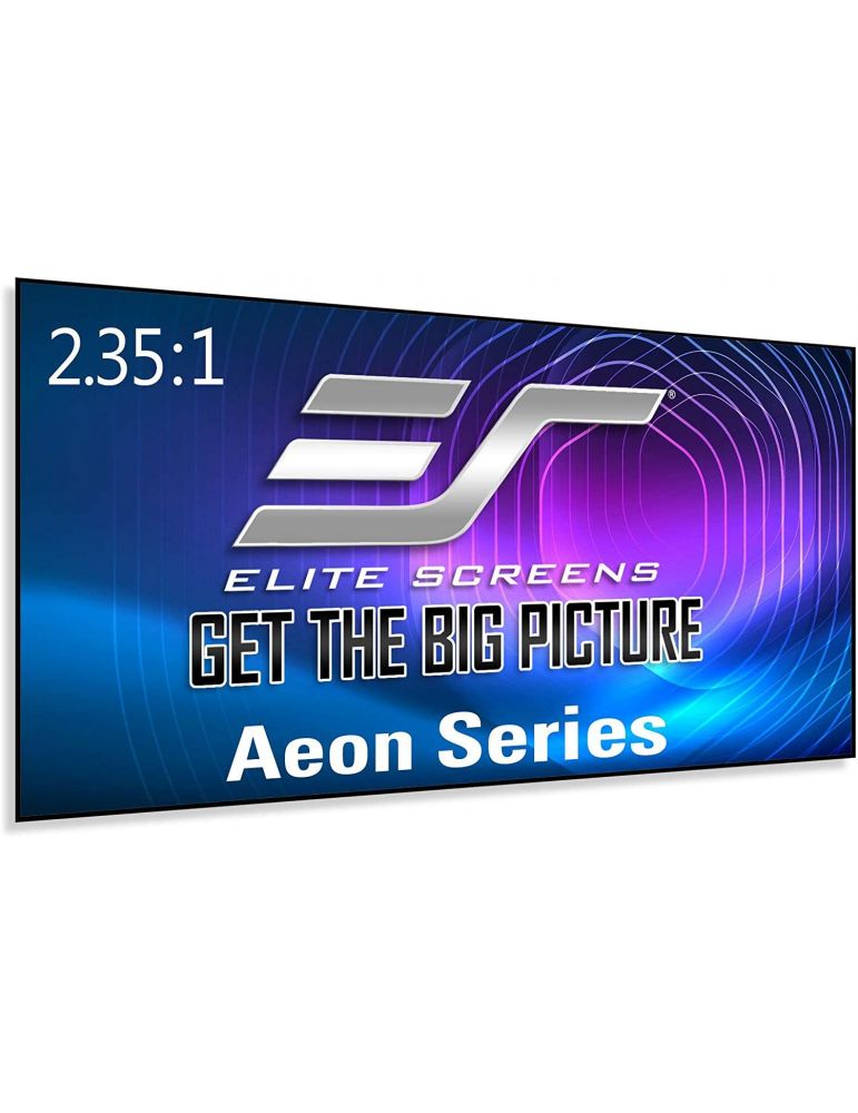 Ecran proiectie wide cu rama fixa format 2.35:1 368.3 x 156.7 cm elitescreens aeon ar158wh2-wide