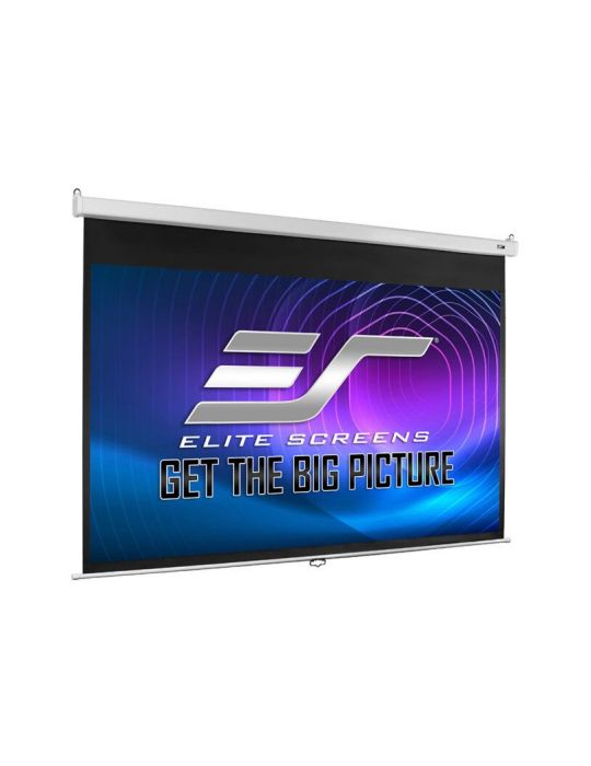 Ecran de proiectie pentru perete/tavan elitescreens srm-pro m100hsr-pro 220 cm x125 cm format 16:9 slow retraction Elitescreens 