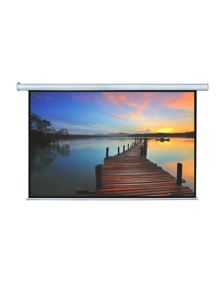 Ecran proiectie electric perete/tavan 200 x 125 cm blackmount cu telecomanda format 16:10