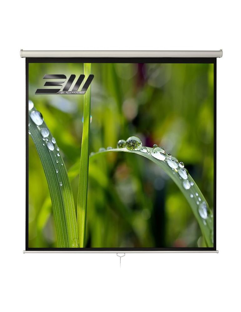 Ecran proiectie manual perete/tavan 150 x 150 cm blackmount format 1:1