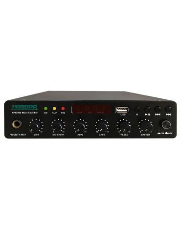 Amplificator cu mixer 60w dc24v ultra thin cu usb/bluetooth dsppa mp9306d Dsppa - 1 - Tik.ro