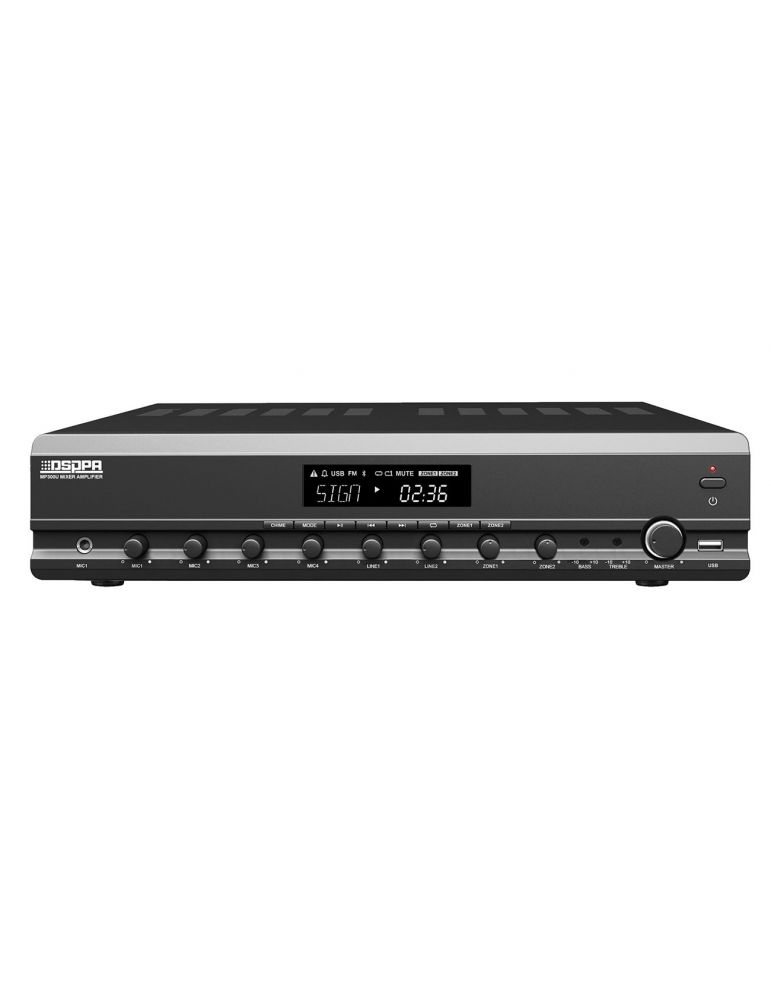 Amplificator cu mixer 120w 2 zone cu remote paging dsppa mp300u