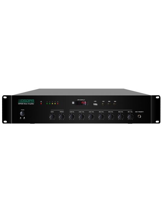 Amplificator cu mixer 60w cu usb/ 4xmic/ 2xaux dsppa mp60b Dsppa - 1