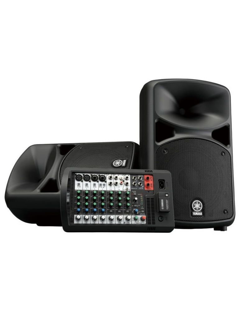 Sistem portabil pa 2x340w yamaha stagepas 600bt mixer detasabil bluetooth