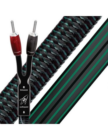 Cablu de boxe high-end cu mufe banana audioquest rocket 88 lungime 2.5m (pereche) - include dbs de 72v Audioquest - 1