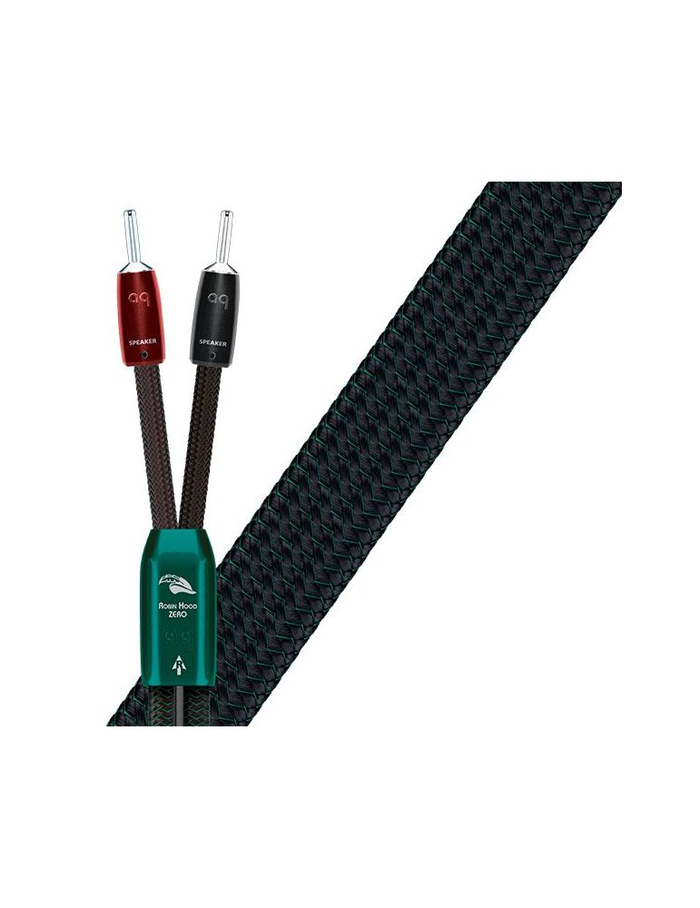 Cablu de boxe high-end audioquest robin hood zero (dbs carbon) 2m
