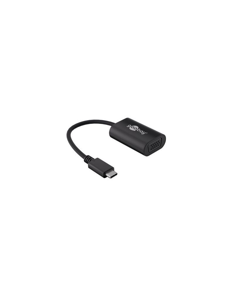 Cablu adaptor convertor usb c la vga tata-mama 0.2m full hd 38531 goobay