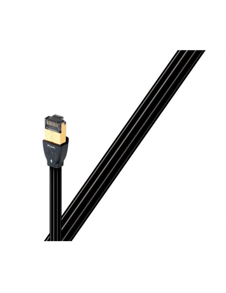 Cablu retea Audioquest Pearl, rj45-rj45, cat.7, 0.75m, negru