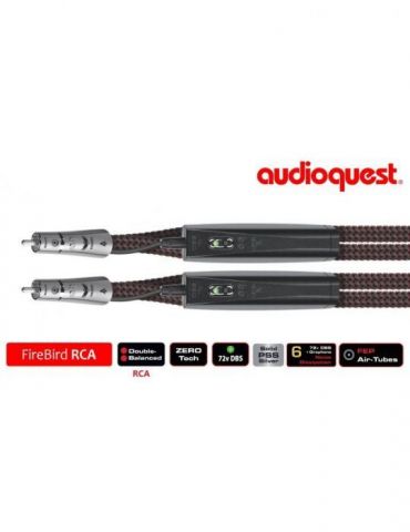 Cablu audio 2rca - 2rca  audioquest firebird 0.75m level 6 noise dissipation with graphene solid pss+ dbs x Audioquest - 1 - Tik.ro