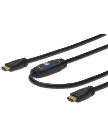 Cablu hdmi tata-tata assmann high speed cu amplificator ethernet full hd lungime 30 m Assmann - 1 - Tik.ro